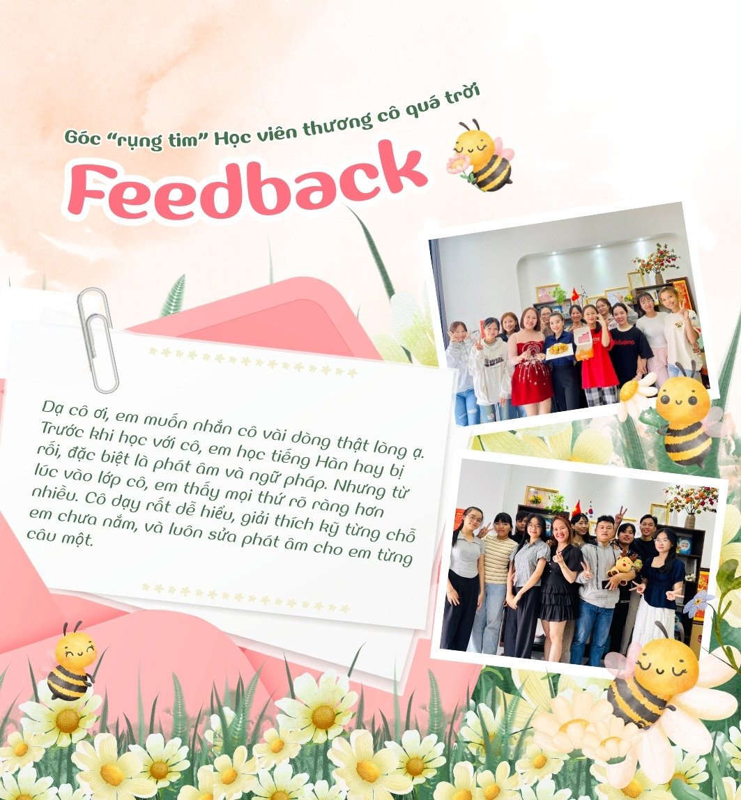 feedback dạy tiếng hàn uy tín tại cần thơ